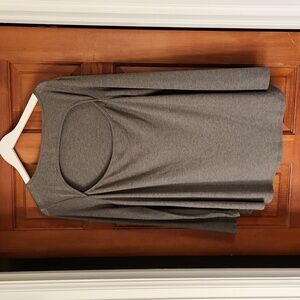 Open front loose fit baggy shirt